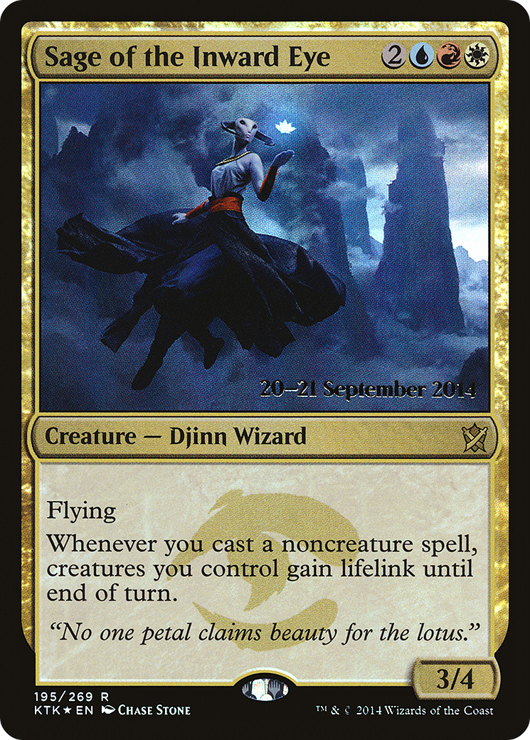Sage of the Inward Eye [Khans of Tarkir Prerelease Promos]-1