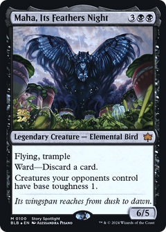 Maha, Its Feathers Night [Bloomburrow Prerelease Promos]-1