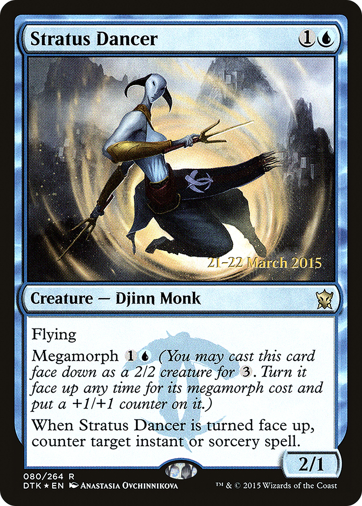 Stratus Dancer [Dragons of Tarkir Prerelease Promos]-1