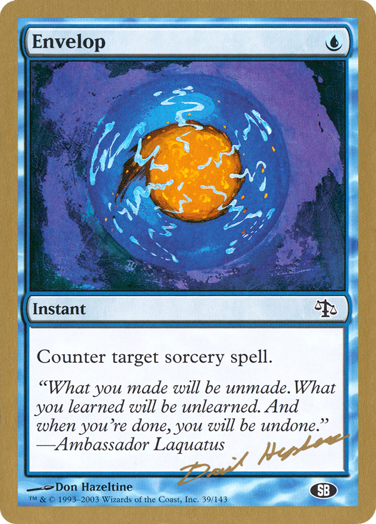 Envelop - 2003 Dave Humpherys (JUD) (SB) (WCD-) - World Championship Decks 2003-1