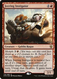 Jeering Instigator [Khans of Tarkir Prerelease Promos]-1