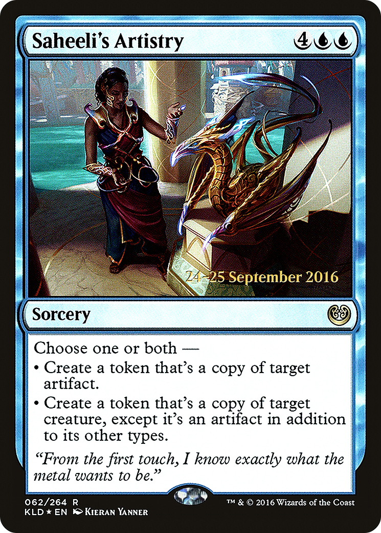 Saheeli's Artistry [Kaladesh Prerelease Promos]-1