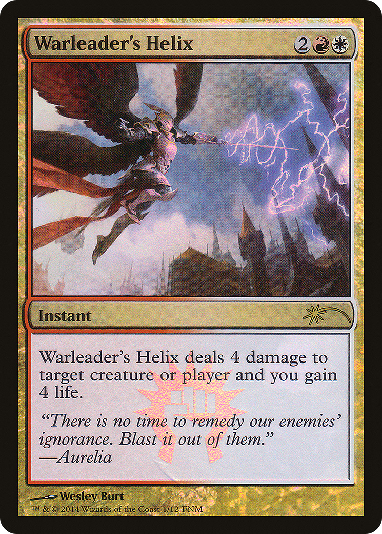 Warleader's Helix (FNM-) - Friday Night Magic 2014 Foil-1