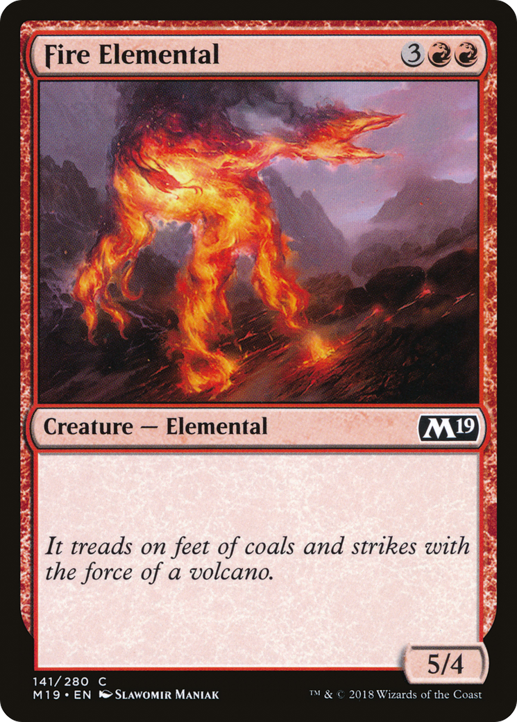 Fire Elemental [Core Set 2019]-1