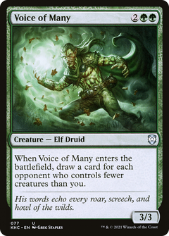 Voice of Many (KHC-077) - Kaldheim Commander-1