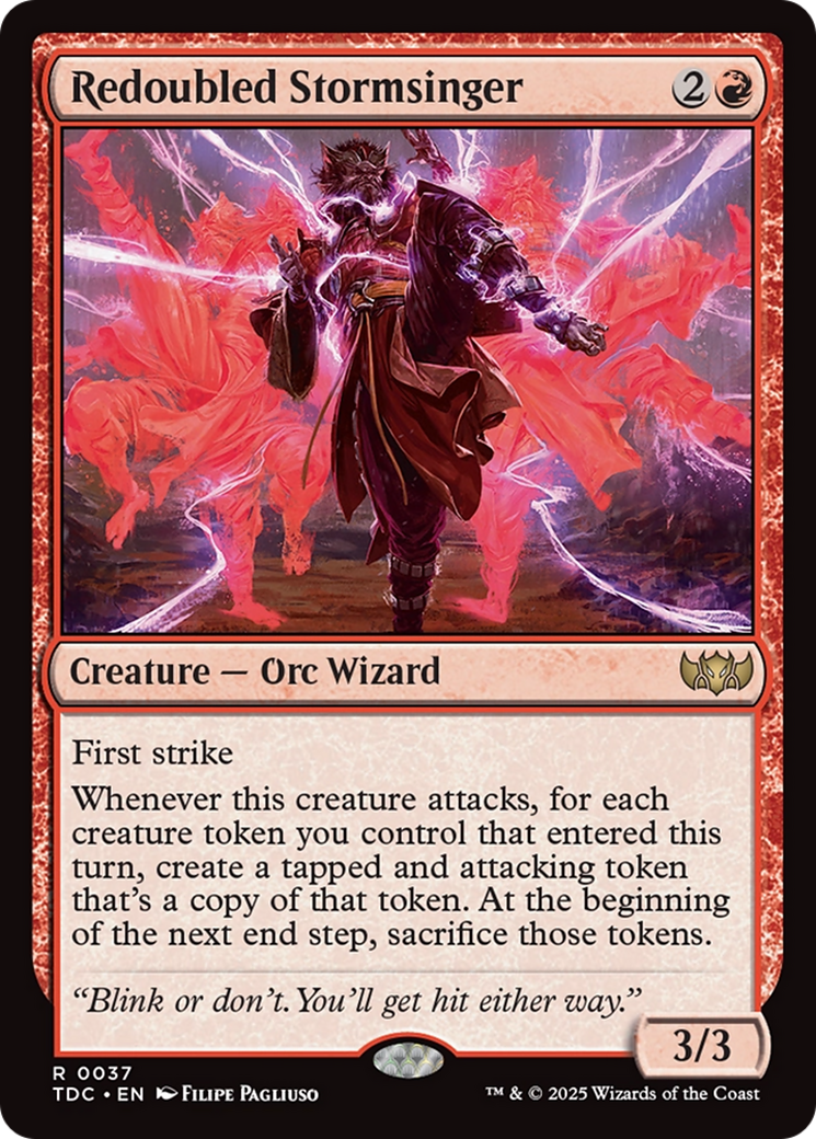 Redoubled Stormsinger [Tarkir: Dragonstorm Commander]-1