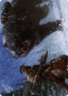 Blizzard Brawl // Blizzard Brawl (ASKHM-041) - Art Series: Kaldheim (Borderless) Foil-1