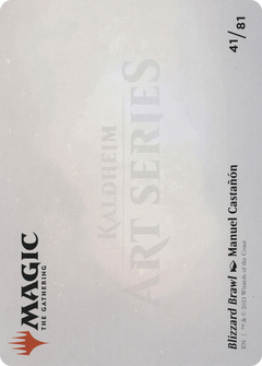 Blizzard Brawl // Blizzard Brawl (ASKHM-041) - Art Series: Kaldheim (Borderless) Foil-2