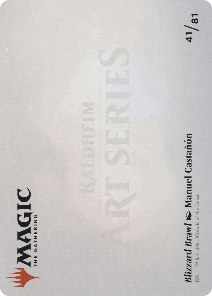 Blizzard Brawl // Blizzard Brawl (ASKHM-041) - Art Series: Kaldheim (Borderless) Foil-2