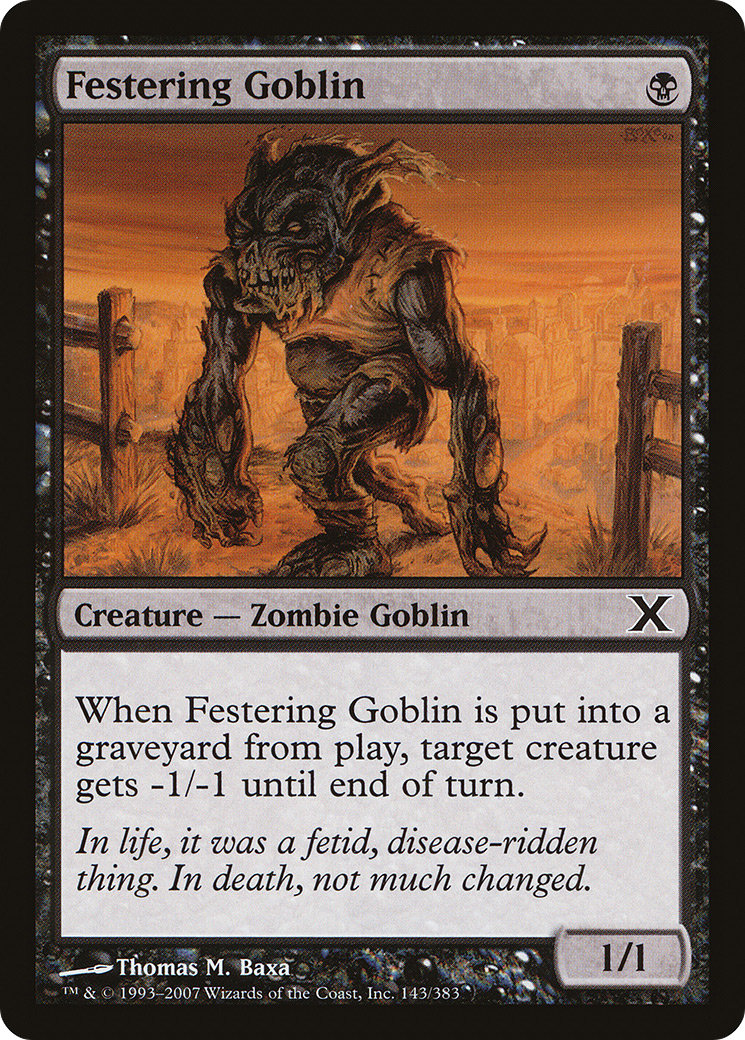 Festering Goblin [Tenth Edition]-1