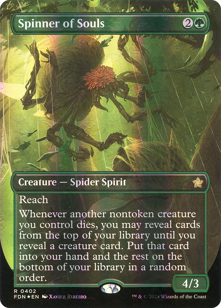 Spinner of Souls (Borderless) (Mana Foil) [Foundations]-1