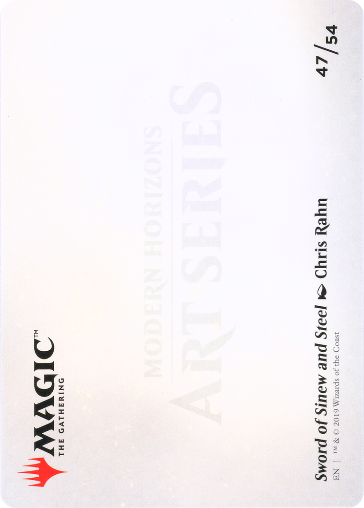 Sword of Sinew and Steel // Sword of Sinew and Steel (AMH1-047) - Modern Horizons Art Series (Borderless)-2