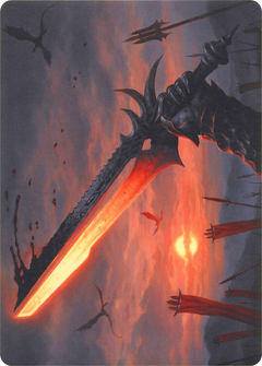 Sword of Sinew and Steel // Sword of Sinew and Steel (AMH1-047) - Modern Horizons Art Series (Borderless)-3