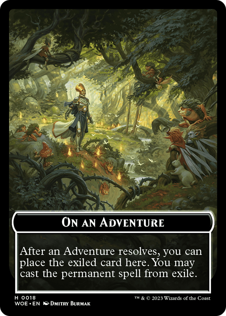 On an Adventure (TWOE-018) - Wilds of Eldraine Tokens Foil-1