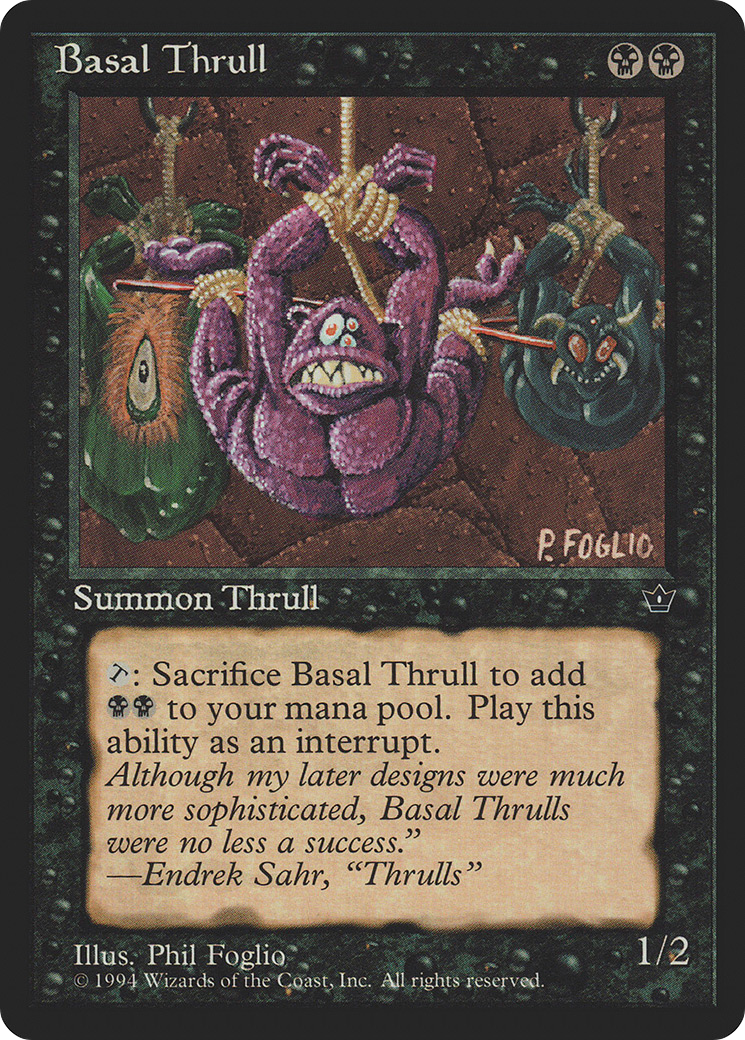 Basal Thrull (Phil Foglio) [Fallen Empires]-1