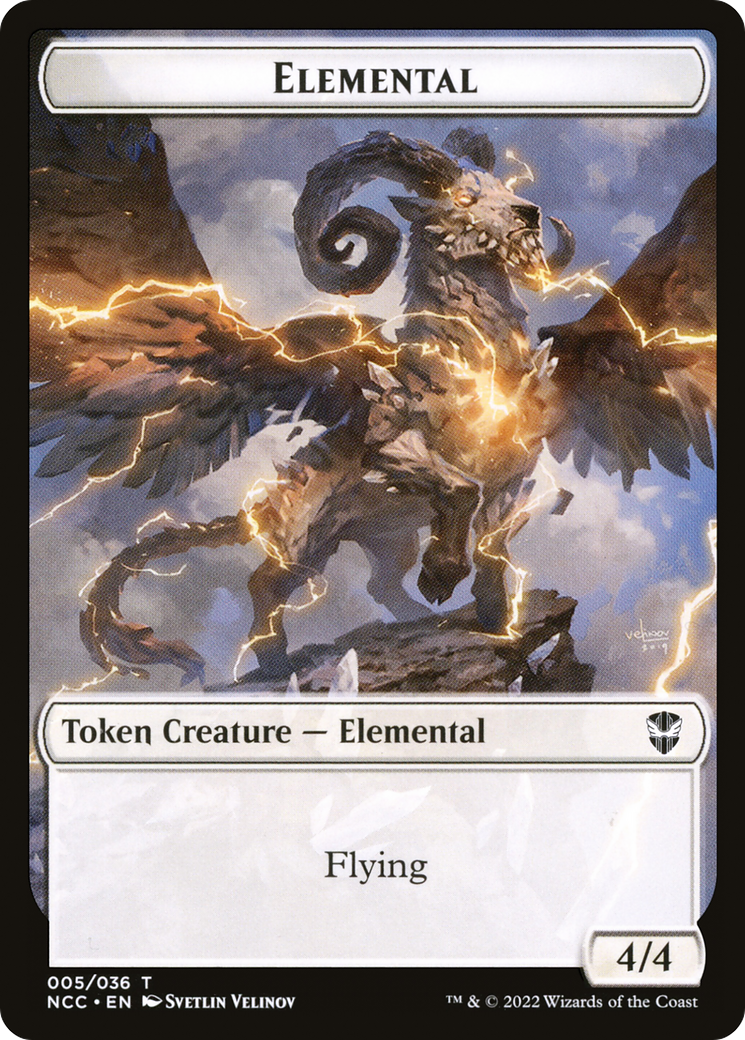Elemental (TNCC-005) - New Capenna Commander Tokens Foil-1