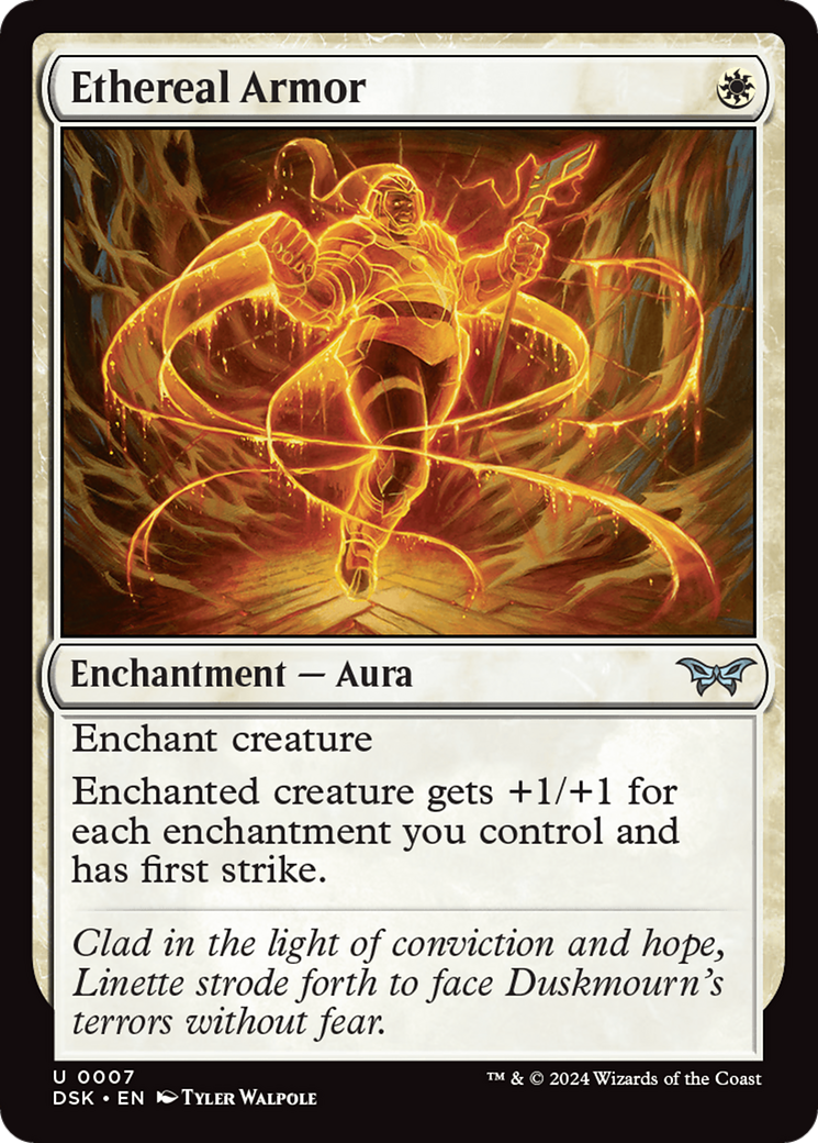 Ethereal Armor [Duskmourn: House of Horror]-1