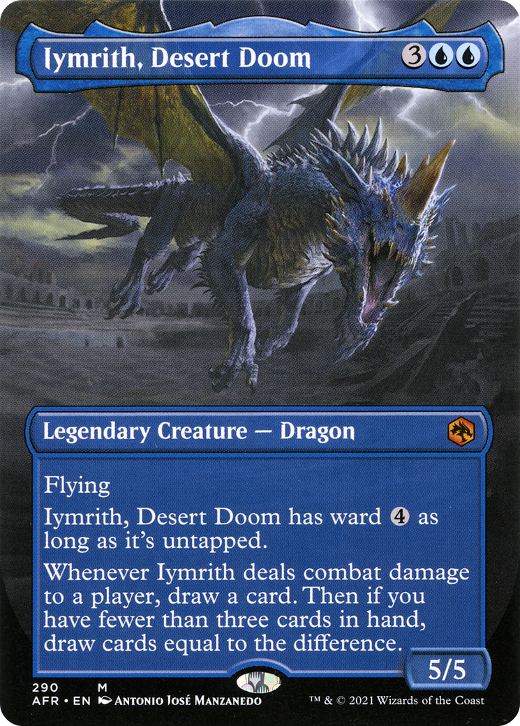 Iymrith, Desert Doom (Borderless Alternate Art) [Dungeons & Dragons: Adventures in the Forgotten Realms]-1