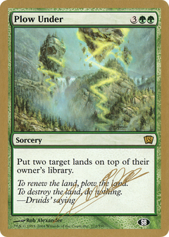 Plow Under - 2004 Julien Nuijten (8ED) (SB) (WCD-) - World Championship Decks 2004-1