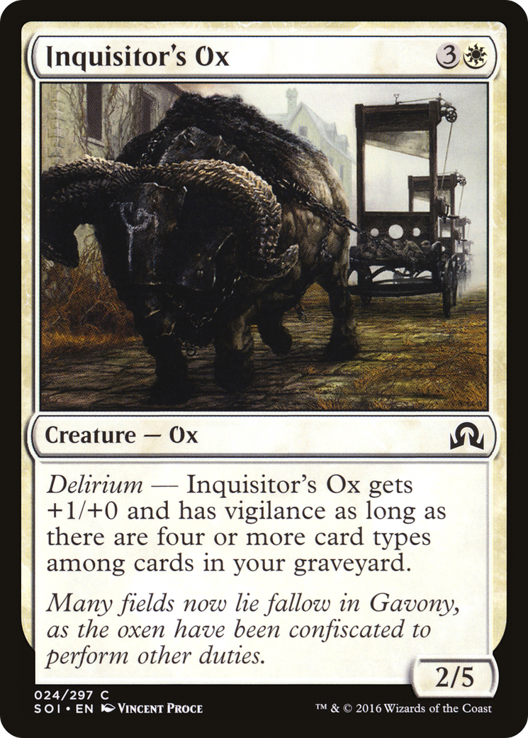 Inquisitor's Ox [Shadows over Innistrad]-1