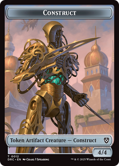 Construct // Golem (0013) Double-Sided Token [Aetherdrift Tokens]-1