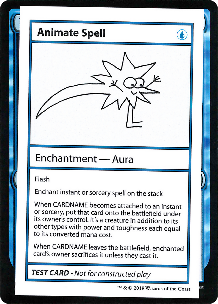 Animate Spell (2021 Edition) [Mystery Booster Playtest Cards]-1