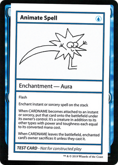 Animate Spell (2021 Edition) [Mystery Booster Playtest Cards]-1