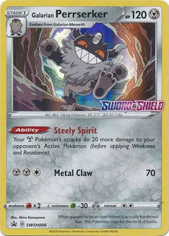 Galarian Perrserker (SWSH008) (Prerelease Promo) [Sword & Shield: Black Star Promos]-1