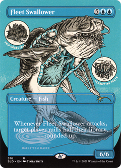 Fleet Swallower (SLD-316) - Secret Lair Drop (Borderless) Etched Foil-1
