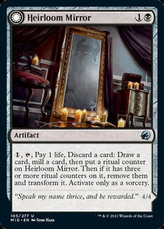 Heirloom Mirror // Inherited Fiend [Innistrad: Midnight Hunt]-1