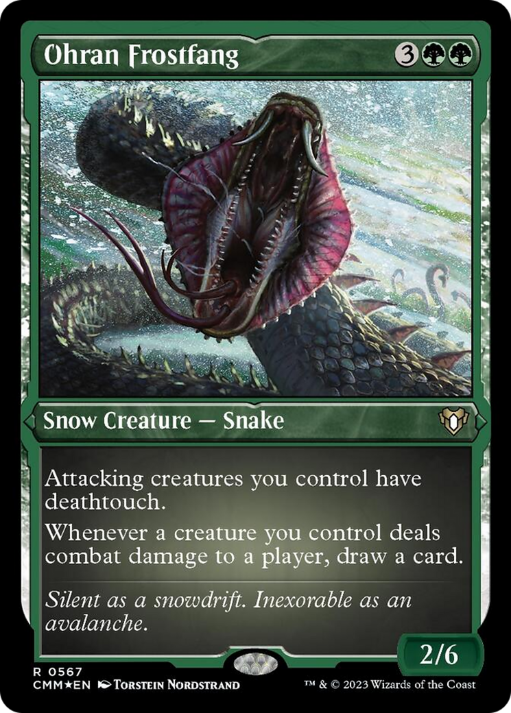 Ohran Frostfang (Foil Etched) [Commander Masters]-1