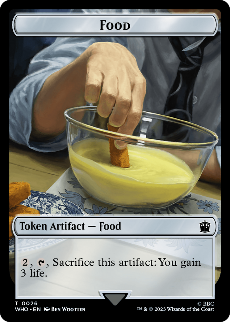 Human (0005) // Food (0026) Double-Sided Token [Doctor Who Tokens]-2