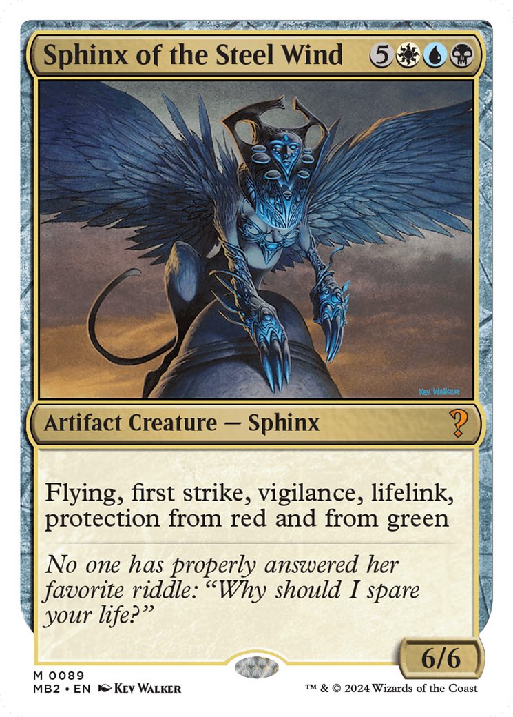 Sphinx of the Steel Wind (White Border) [Mystery Booster 2]-1