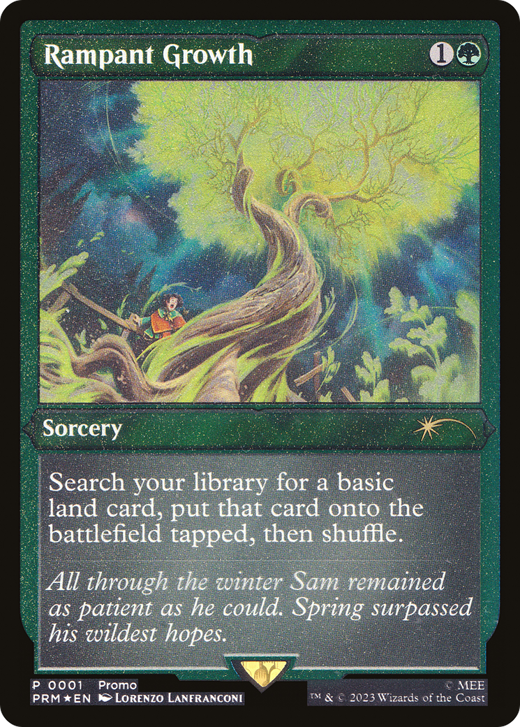 Rampant Growth (PW23-009) - Wizards Play Network 2023 Etched Foil-1