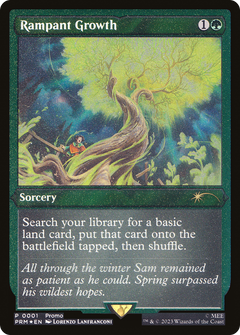 Rampant Growth (PW23-009) - Wizards Play Network 2023 Etched Foil-1