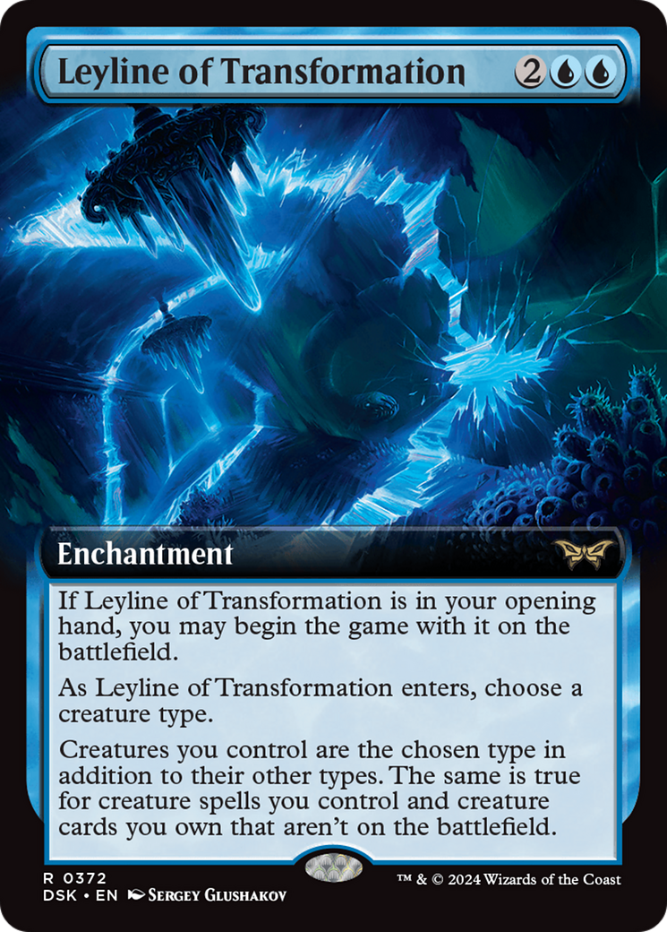 Leyline of Transformation (Extended Art) [Duskmourn: House of Horror]-1