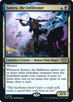 Satoru, the Infiltrator [Outlaws of Thunder Junction Prerelease Promos]-1
