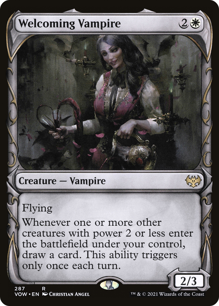 Welcoming Vampire (Showcase) (VOW-287) - Innistrad: Crimson Vow: (Showcase)-1