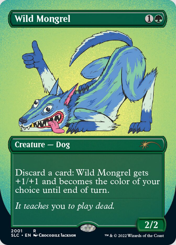 Wild Mongrel (Borderless) [Secret Lair Countdown Kit]-1