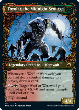 Tovolar, Dire Overlord // Tovolar, the Midnight Scourge (Showcase Equinox) [Innistrad: Midnight Hunt]-2