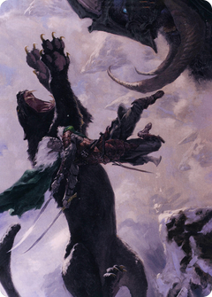Drizzt Do'Urden // Drizzt Do'Urden (AAFR-052) - Adventures in the Forgotten Realms Art Series (Borderless) Foil-1