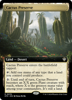 Cactus Preserve (Extended Art) [Outlaws of Thunder Junction Commander]-1