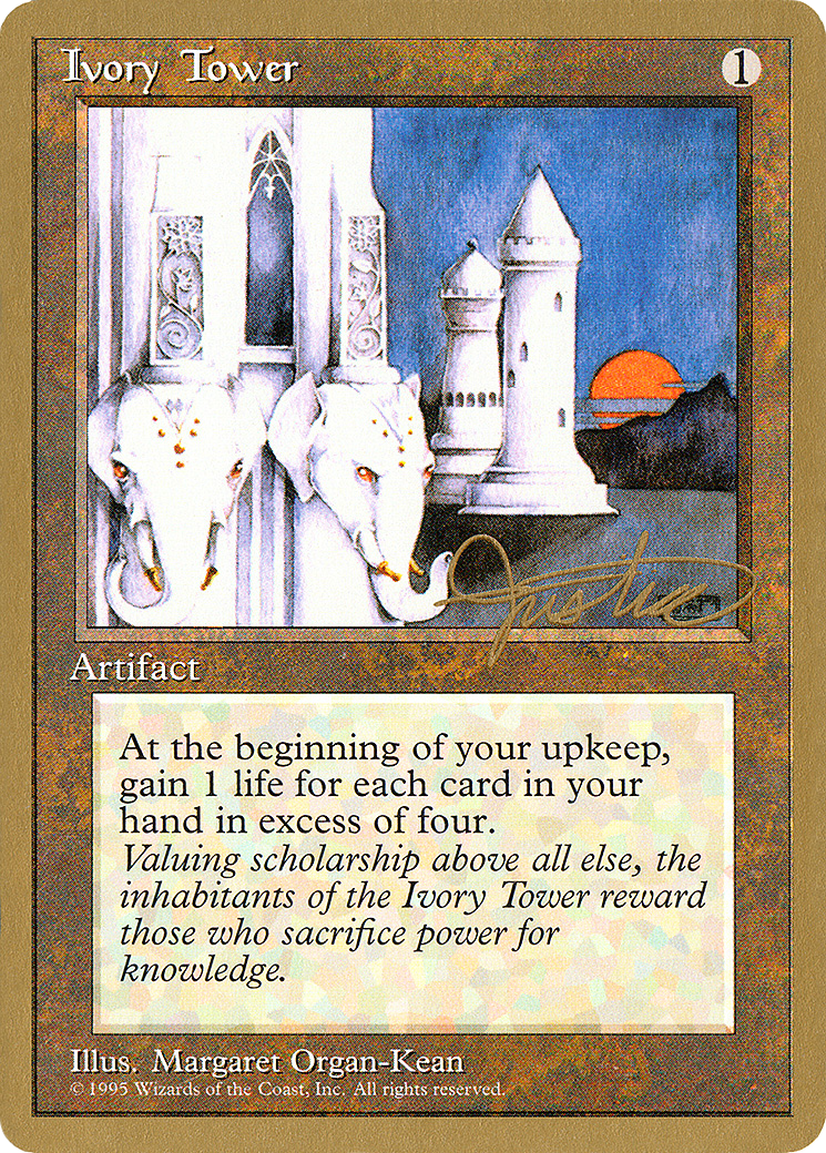 Ivory Tower - 1996 Mark Justice (4ED) (WCD-) - Pro Tour Collector Set-1