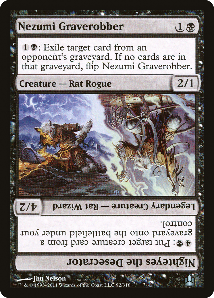 Nezumi Graverobber // Nighteyes the Desecrator [Commander 2011]-1