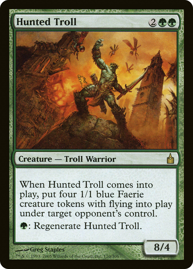 Hunted Troll [Ravnica: City of Guilds]-1