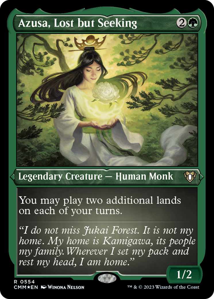 Azusa, Lost but Seeking (CMM-554) - Commander Masters Etched Foil-1