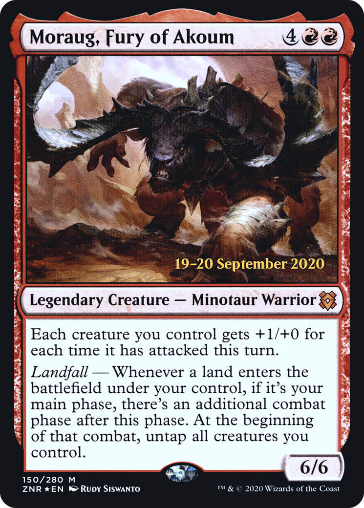 Moraug, Fury of Akoum [Zendikar Rising Prerelease Promos]-1