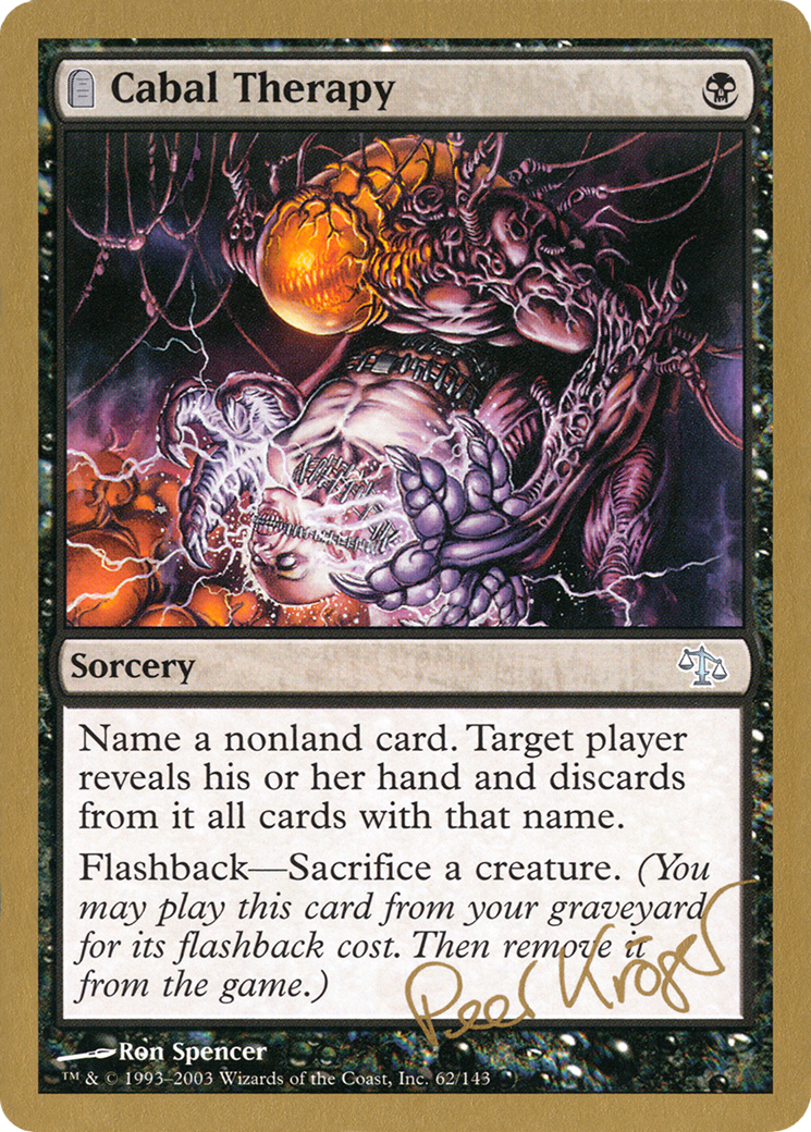 Cabal Therapy - 2003 Peer Kroger (JUD) (WCD-) - World Championship Decks 2003: (tombstone)-1