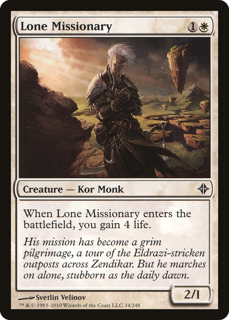Lone Missionary [Rise of the Eldrazi]-1