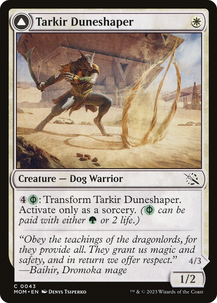 Tarkir Duneshaper // Burnished Dunestomper [March of the Machine]-3